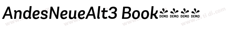 AndesNeueAlt3 Book字体转换